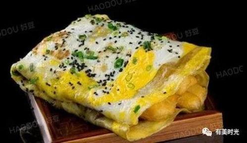 网红豪华煎饼果子图片,奢华早餐新潮流